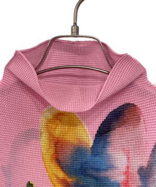 ISSEY MIYAKE（イッセイミヤケ）ISSEY MIYAKE (イッセイミヤケ) WATER FLOWERプリーツカットソー ピンク サイズ:-の古着・服飾アイテム