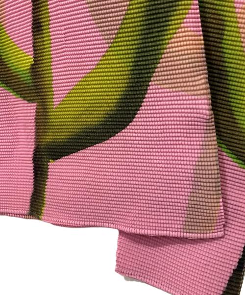 ISSEY MIYAKE（イッセイミヤケ）ISSEY MIYAKE (イッセイミヤケ) WATER FLOWERプリーツカットソー ピンク サイズ:-の古着・服飾アイテム