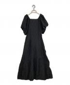 emmiエミ）の古着「ワッシャーコットンワンピース」｜ブラック