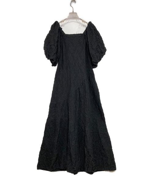 emmi（エミ）emmi (エミ) ワッシャーコットンワンピース ブラックの古着・服飾アイテム