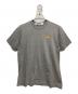 PLAY COMME des GARCONS（プレイコムデギャルソン）の古着「ハートワッペンTシャツ」｜グレー
