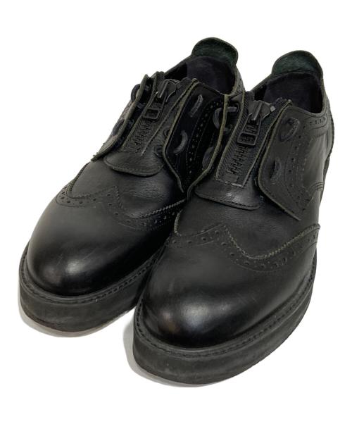 CABANE de ZUCCa（カバンドズッカ）CABANE de ZUCCa (カバンドズッカ) ウイングジップシューズ ブラック サイズ:Sの古着・服飾アイテム