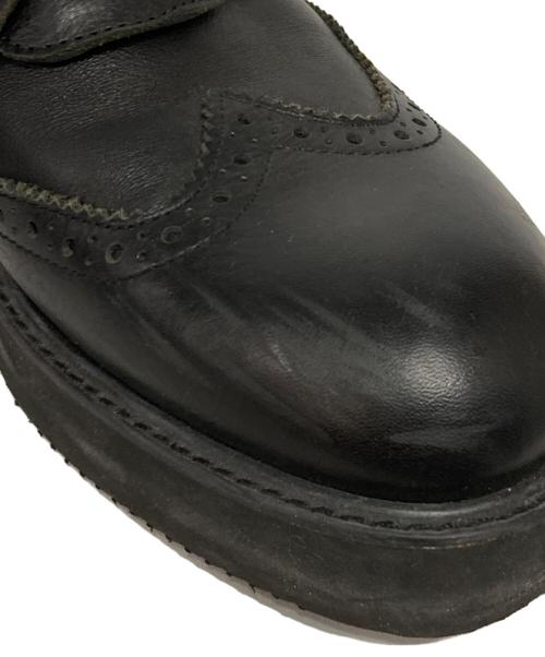 CABANE de ZUCCa（カバンドズッカ）CABANE de ZUCCa (カバンドズッカ) ウイングジップシューズ ブラック サイズ:Sの古着・服飾アイテム