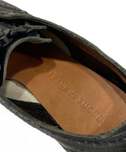 CABANE de ZUCCa（カバンドズッカ）CABANE de ZUCCa (カバンドズッカ) ウイングジップシューズ ブラック サイズ:Sの古着・服飾アイテム