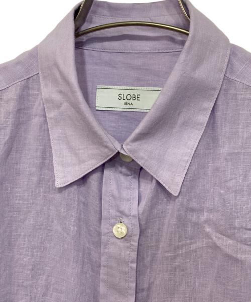 SLOBE IENA（スローブ イエナ）SLOBE IENA (スローブ イエナ) 25SS リネンコットンレギュラーシャツ パープル サイズ:-の古着・服飾アイテム