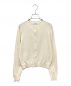 SLOBE IENAスローブ イエナ）の古着「FROSTYCOTTONクルーネックカーディガン」｜イエロー