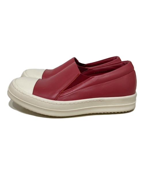 RICK OWENS（リックオウエンス）RICK OWENS (リックオウエンス) BOAT SNEAK レッド サイズ:37の古着・服飾アイテム
