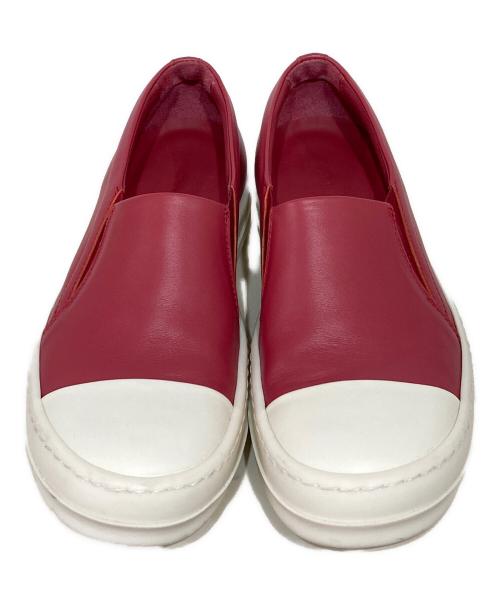 RICK OWENS（リックオウエンス）RICK OWENS (リックオウエンス) BOAT SNEAK レッド サイズ:37の古着・服飾アイテム