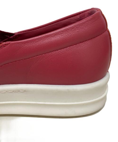 RICK OWENS（リックオウエンス）RICK OWENS (リックオウエンス) BOAT SNEAK レッド サイズ:37の古着・服飾アイテム