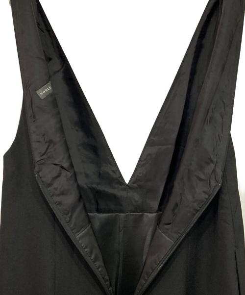 Noble（ノーブル）Noble (ノーブル) ストレートVネックワンピース ブラック サイズ:38の古着・服飾アイテム