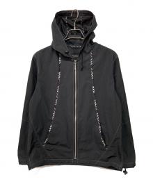 BURBERRY BLACK LABEL（バーバリーブラックレーベル）の古着「フーデッドジャケット」｜ブラック