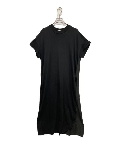 ZUCCA（ズッカ）ZUCCA (ズッカ) モダールドッキング ワンピース ブラック サイズ:Mの古着・服飾アイテム