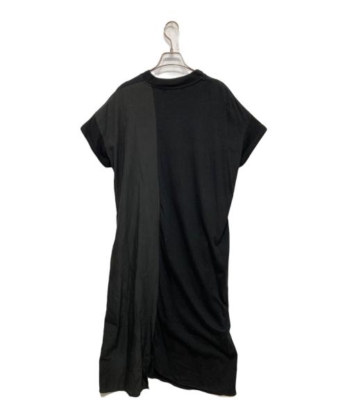 ZUCCA（ズッカ）ZUCCA (ズッカ) モダールドッキング ワンピース ブラック サイズ:Mの古着・服飾アイテム