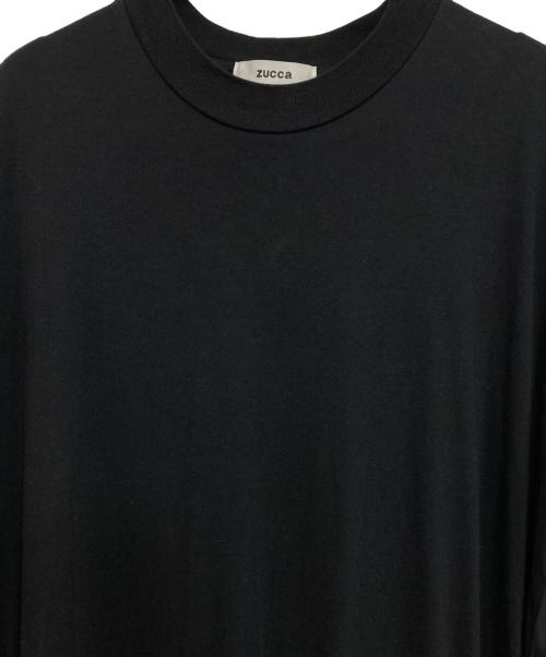 ZUCCA（ズッカ）ZUCCA (ズッカ) モダールドッキング ワンピース ブラック サイズ:Mの古着・服飾アイテム