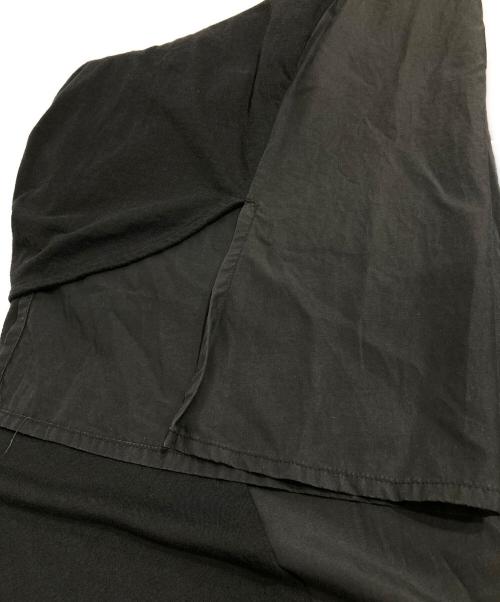 ZUCCA（ズッカ）ZUCCA (ズッカ) モダールドッキング ワンピース ブラック サイズ:Mの古着・服飾アイテム