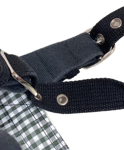 tricot COMME des GARCONS（トリココムデギャルソン）tricot COMME des GARCONS (トリココムデギャルソン) ナイロンチェックトートバッグ ホワイト×ブラックの古着・服飾アイテム