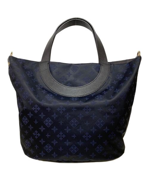 russet（ラシット）russet (ラシット) 2WAYトートバッグ ネイビーの古着・服飾アイテム