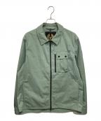 BELSTAFFベルスタッフ）の古着「レールオーバーシャツ」｜グリーン