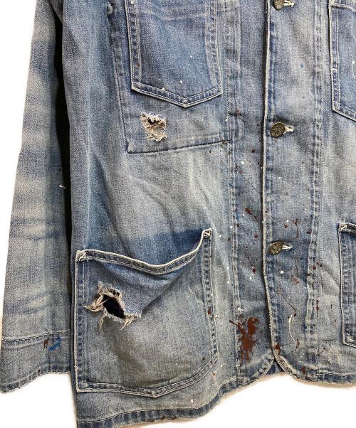 LEVI'S VINTAGE CLOTHING（リーバイス ビンテージ クロージング）LEVI'S VINTAGE CLOTHING (リーバイス ビンテージ クロージング) Lot67ダメージ加工カバーオール インディゴ サイズ:Mの古着・服飾アイテム