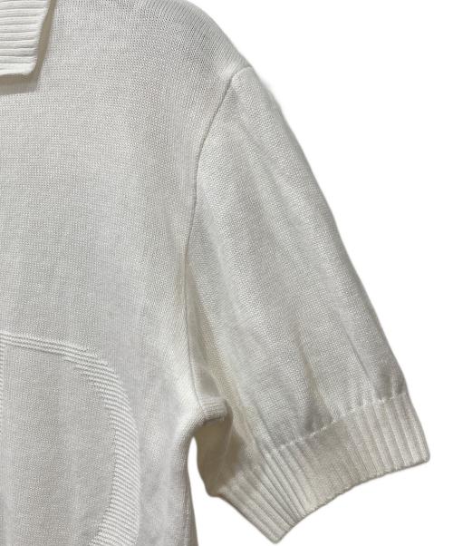 Christian Dior Sports（クリスチャン ディオールスポーツ）Christian Dior Sports (クリスチャン ディオールスポーツ) ニットポロシャツ ホワイト サイズ:Lの古着・服飾アイテム