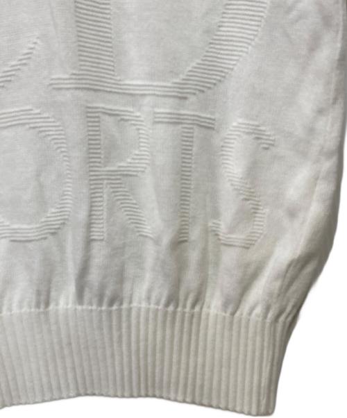 Christian Dior Sports（クリスチャン ディオールスポーツ）Christian Dior Sports (クリスチャン ディオールスポーツ) ニットポロシャツ ホワイト サイズ:Lの古着・服飾アイテム