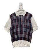Burberry'sバーバリーズ）の古着「ポロシャツ」｜ブラック×ホワイト