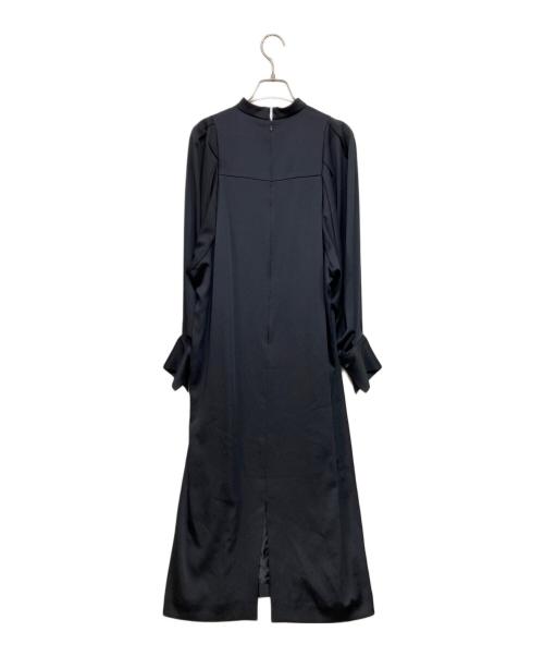 Demi-Luxe Beams（デミルクス ビームス）Demi-Luxe Beams (デミルクス ビームス) アルタイルサテン ワンピース ネイビー サイズ:38の古着・服飾アイテム