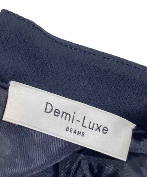 Demi-Luxe Beams（デミルクス ビームス）Demi-Luxe Beams (デミルクス ビームス) アルタイルサテン ワンピース ネイビー サイズ:38の古着・服飾アイテム