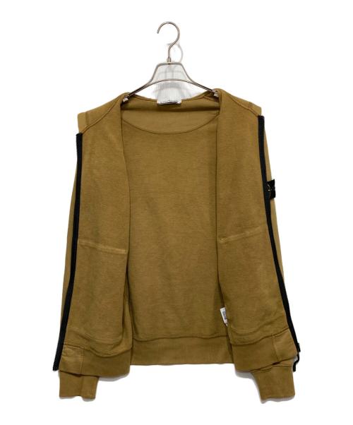 STONE ISLAND（ストーンアイランド）STONE ISLAND (ストーンアイランド) ジップアップパーカー ブラウン サイズ:Lの古着・服飾アイテム
