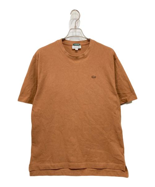 LACOSTE（ラコステ）LACOSTE (ラコステ) 別注 ミコカノコ クルーネック Tシャツ ブラウン サイズ:US Lの古着・服飾アイテム