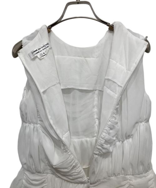 COMME des GARCONS COMME des GARCONS（コムデギャルソン コムデギャルソン）COMME des GARCONS COMME des GARCONS (コムデギャルソン コムデギャルソン) ランダムギャザーブラウス ホワイト サイズ:Sの古着・服飾アイテム