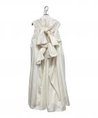 TAO COMME des GARCONSタオ コムデギャルソン）の古着「23SS リボンフリルワンピースドレス」｜ホワイト