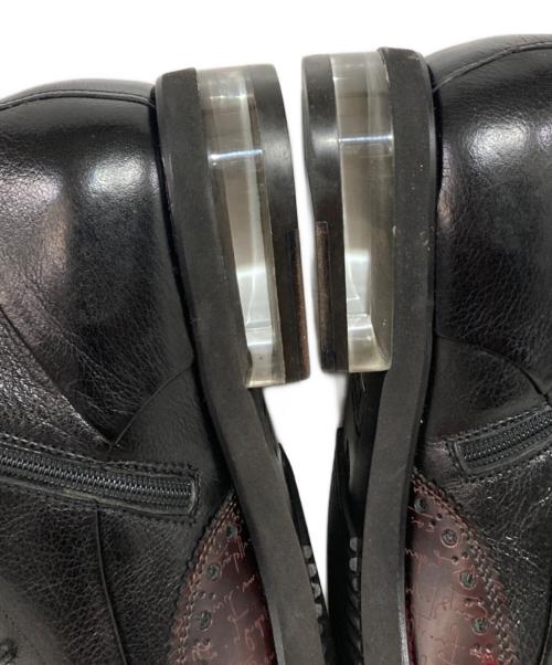 ITALIAN HERITAGE（イタリアンヘリテージ）ITALIAN HERITAGE (イタリアンヘリテージ) レースアップブーツ ブラック×ブラウン サイズ:40の古着・服飾アイテム