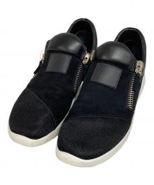 GIUSEPPE ZANOTTI（ジュゼッペザノッティ）の古着「スリッポン」｜ブラック