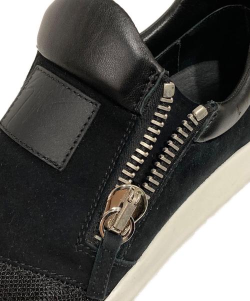 GIUSEPPE ZANOTTI（ジュゼッペザノッティ）GIUSEPPE ZANOTTI (ジュゼッペザノッティ) スリッポン ブラック サイズ:41の古着・服飾アイテム