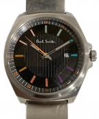 PAUL SMITHポールスミス）の古着「Closed Eyes クォーツ時計」｜ブラック