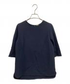 MUSE de Deuxieme Classeミューズ ドゥーズィエム クラス）の古着「トリアセジョーゼットシチブソデプルオーバー」｜ネイビー
