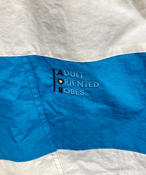 ADULT ORIENTED ROBES（アダルトオリエンテッドローブス）ADULT ORIENTED ROBES (アダルトオリエンテッドローブス) 「Rugby」ナイロンラガーシャツ ブルー サイズ:3の古着・服飾アイテム