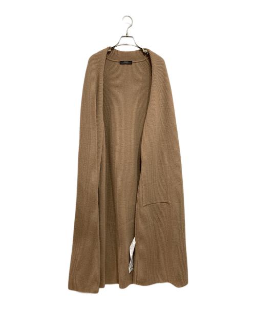 WEEKEND Max Mara（ウィークエンド マックスマーラ）Weekend Max Mara (ウィークエンド マックスマーラ) ウール ロングニットカーディガン キャメル サイズ:Lの古着・服飾アイテム