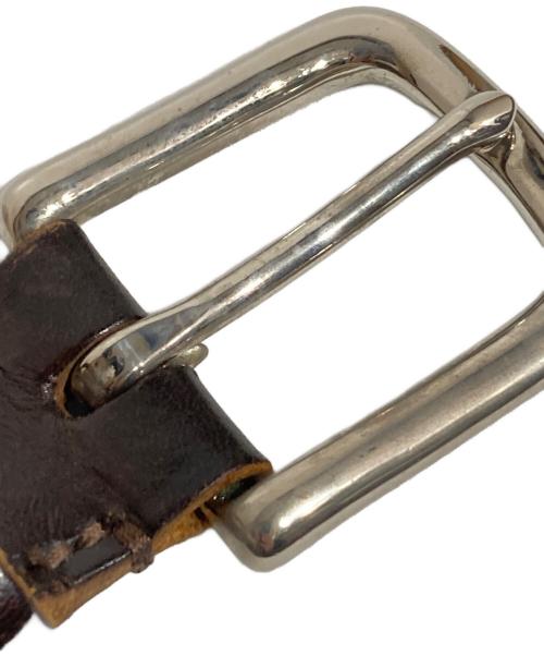 Whitehouse Cox（ホワイトハウスコックス）Whitehouse Cox (ホワイトハウスコックス) メッシュレザーベルト ブラウン サイズ:30/75の古着・服飾アイテム