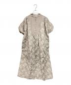 TSUHARU by samansa Mos2ツハル バイ サマンサモスモス）の古着「リネン果物柄総刺繍ワンピース」｜ベージュ