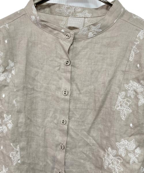 TSUHARU by samansa Mos2（ツハル バイ サマンサモスモス）TSUHARU by samansa Mos2 (ツハル バイ サマンサモスモス) リネン果物柄総刺繍ワンピース ベージュ サイズ:FREEの古着・服飾アイテム