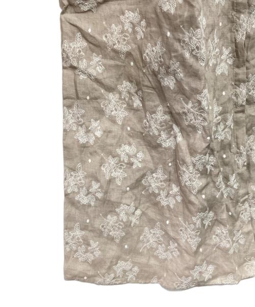 TSUHARU by samansa Mos2（ツハル バイ サマンサモスモス）TSUHARU by samansa Mos2 (ツハル バイ サマンサモスモス) リネン果物柄総刺繍ワンピース ベージュ サイズ:FREEの古着・服飾アイテム