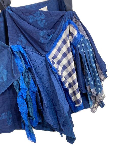 TAO COMME des GARCONS（タオ コムデギャルソン）TAO COMME des GARCONS (タオ コムデギャルソン) 24SS レース リボン 切替キャミソール ブルー サイズ:Sの古着・服飾アイテム