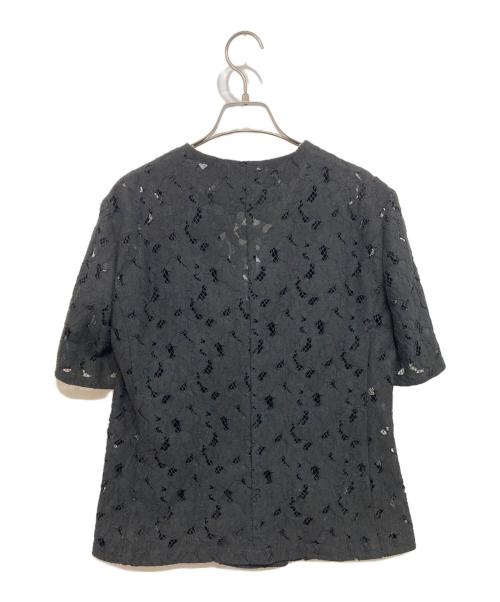 UNITED ARROWS TOKYO（ユナイテッドアローズトウキョウ）UNITED ARROWS TOKYO (ユナイテッドアローズトウキョウ) レース ショートスリーブ ジャケット ブラック サイズ:36の古着・服飾アイテム