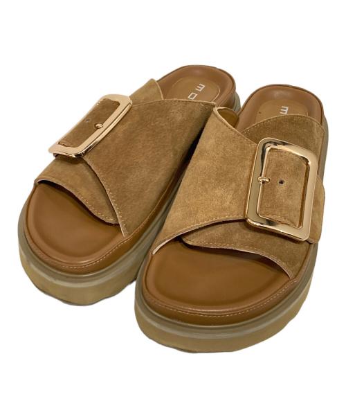 MOHI（モヒ）MOHI (モヒ) SLOBE IENA 別注 バックルサンダル ベージュ サイズ:38の古着・服飾アイテム