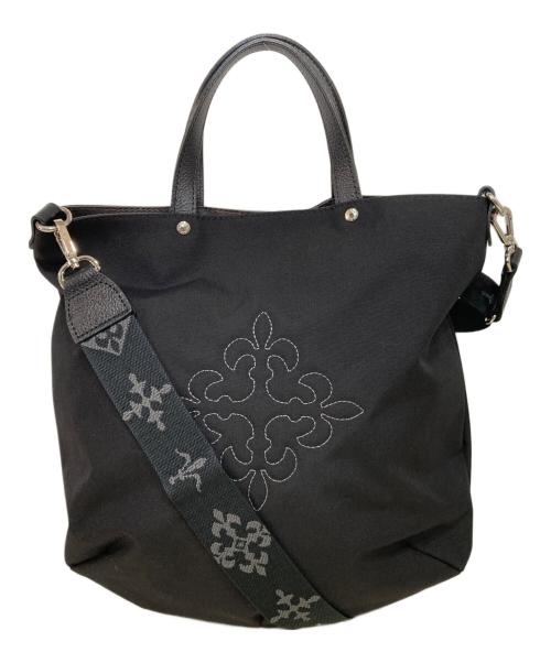 russet（ラシット）russet (ラシット) コーデュラナイロン2WAYトートバッグ ブラックの古着・服飾アイテム