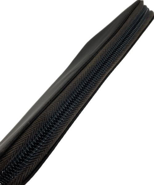 PRADA（プラダ）PRADA (プラダ) ラウンドファスナー ウォレット ブラックの古着・服飾アイテム