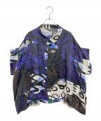 Y'sワイズ）の古着「マルチプリントシャツ」｜パープル