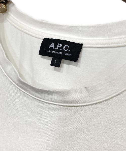 A.P.C.（アーペーセー）A.P.C. (アーペーセー) VPC ロゴTシャツ ホワイト サイズ:Lの古着・服飾アイテム